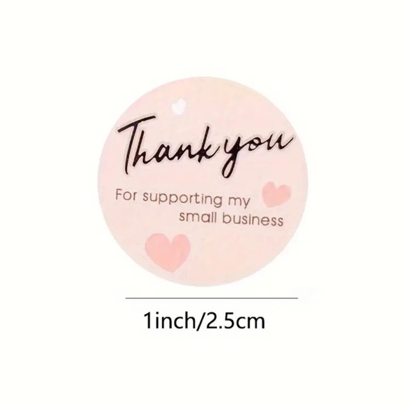 500 pcs "Thank You for Supporting My Small Business" Stickers - Picture 2 of 6